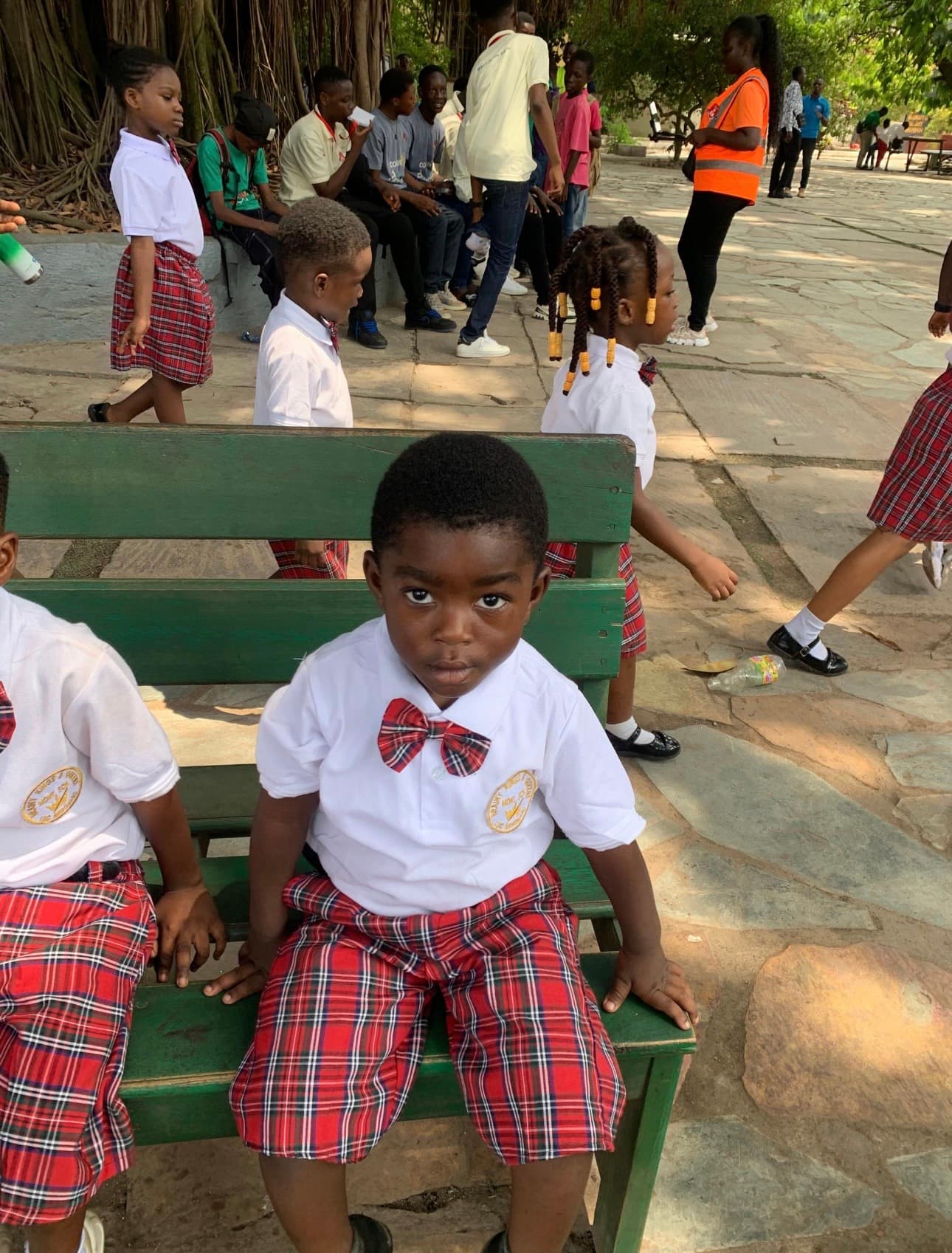 Young student at field trip