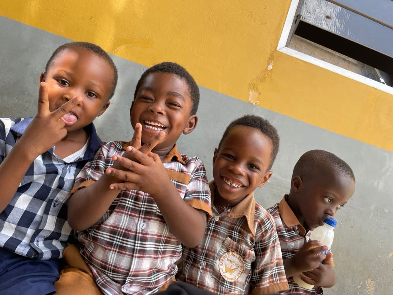 Smiling Brainy Kings & Queens students